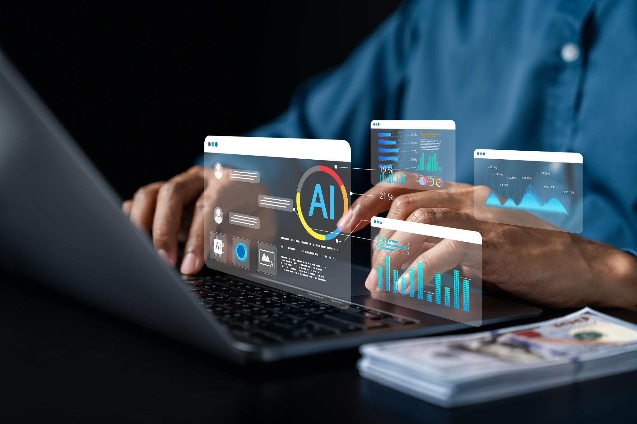 Artificial intelligence analytics dashboard